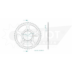 Esjot 525 47t steel rear sprocket (JT 807)