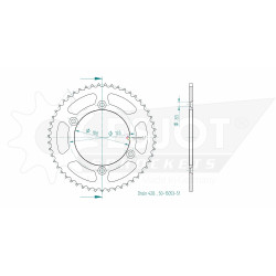 Esjot 428 51t steel rear sprocket (JT 797)