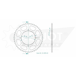 Esjot 420 50t steel rear sprocket (JT 252)