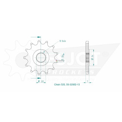 Esjot 520 13t front sprocket (JT 427)