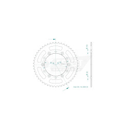 Esjot 520 50t steel rear sprocket (JT 281)