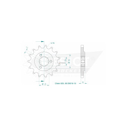 Esjot 520 15t front sprocket (JT 1448)