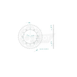 Esjot 520 44t steel rear sprocket (JT 281)