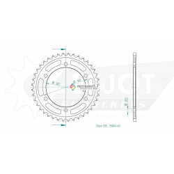 Esjot 530 40t Aluminium rear Sprocket (JT 499)