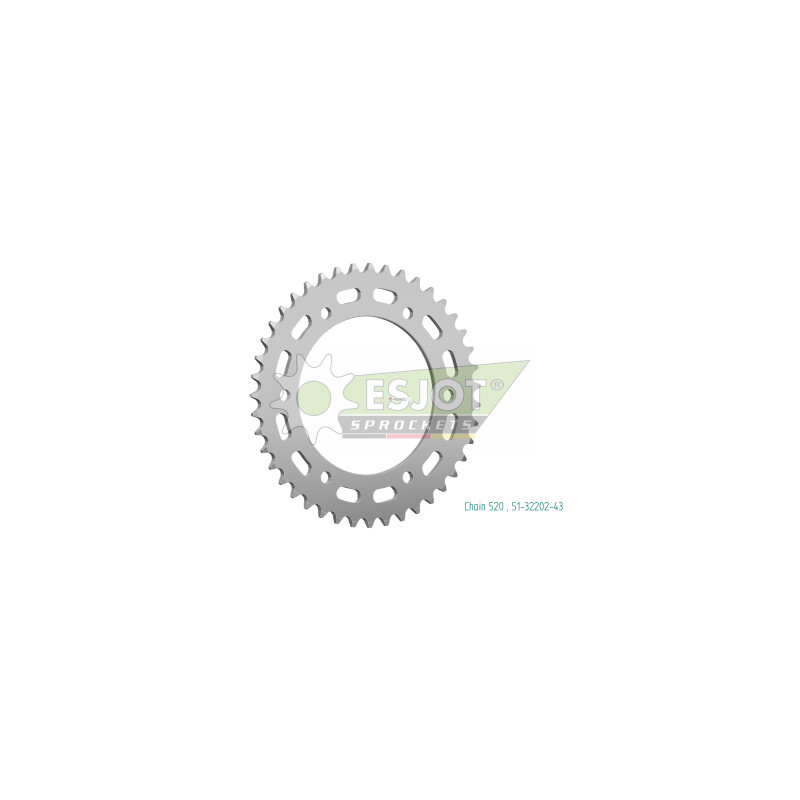 Esjot 520 43t Aluminium rear Sprocket (JTA1308)