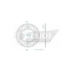 Esjot 520 46t Aluminium rear Sprocket(JT 897)