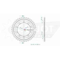 Esjot 530 42t Aluminium rear Sprocket (JT 1800/1797)