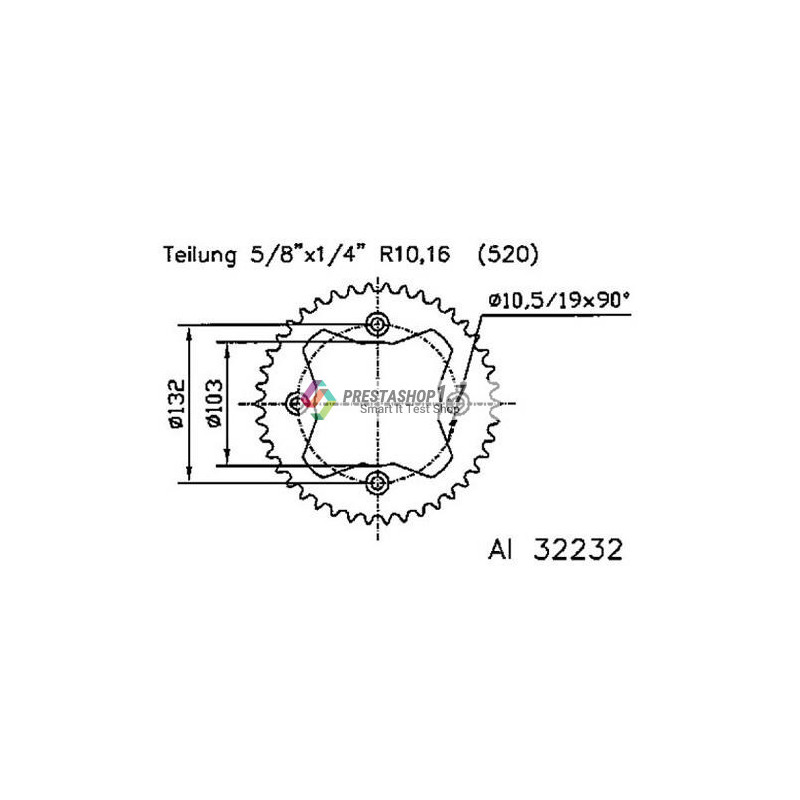 Esjot 520 40t Aluminium rear Sprocket (JTA897)