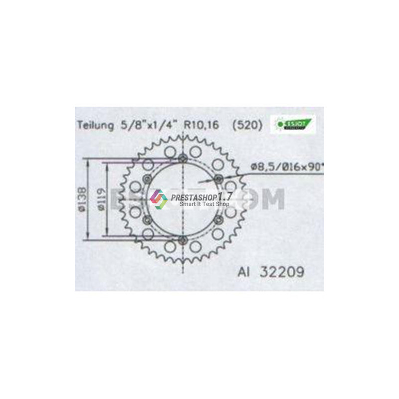 Esjot 520 48t Aluminium rear Sprocket (JTA1950)