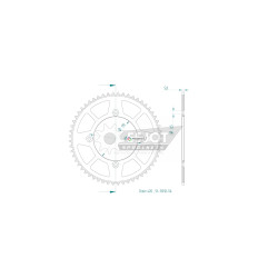 Esjot 420 56t Aluminium rear Sprocket (JTA215)