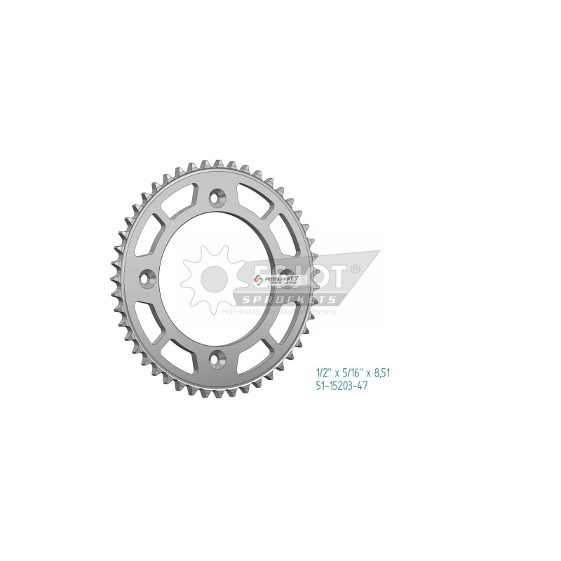 Esjot 428 47t Aluminium rear Sprocket (JTA895)