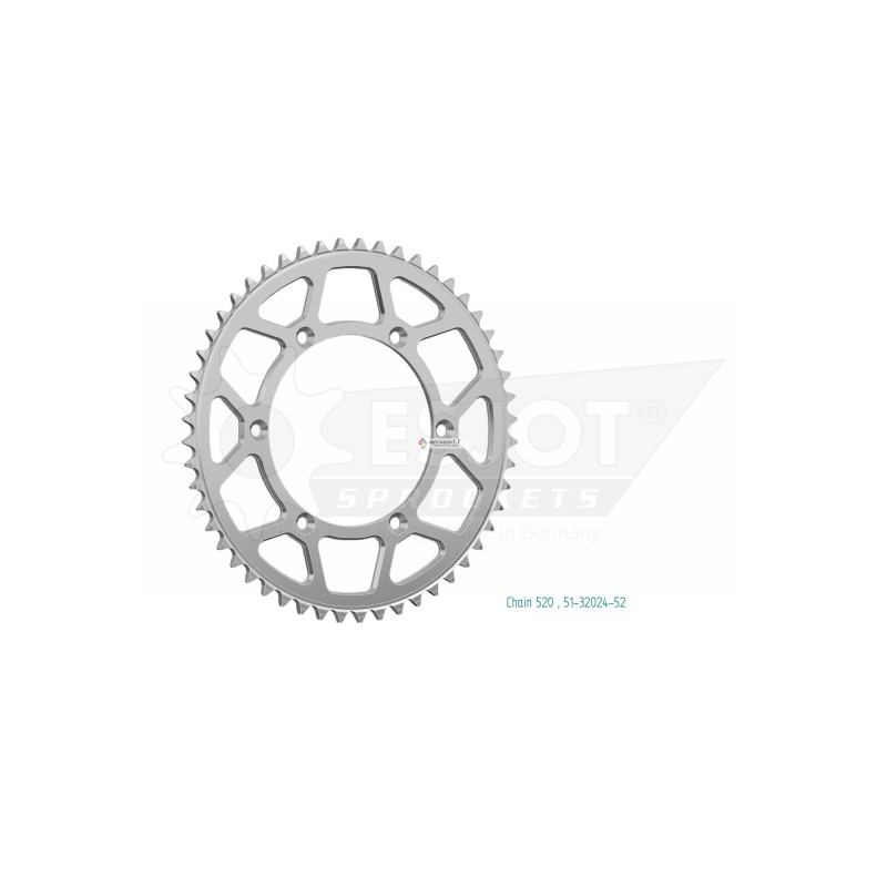 Esjot 520 52t Aluminium rear Sprocket (JTA460)