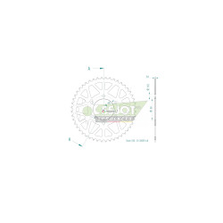 Esjot 520 48t Aluminium rear Sprocket (JT 1478/478)