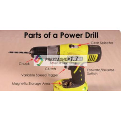 Drill Ryobi ( Image of Parts) (Component)