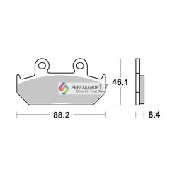 SBS 600HF FA124 brake pads