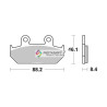 SBS 600HF FA124 brake pads