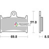 SBS 624HF FA145/236 brake pads