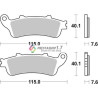 SBS 721HS FA261/261/2 brake pads