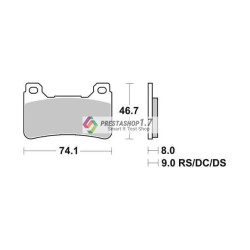 SBS 809HS FA390 brake pads