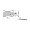 SBS 809HS FA390 brake pads