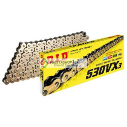 DID 530VX3 120 link X'ring chain gold